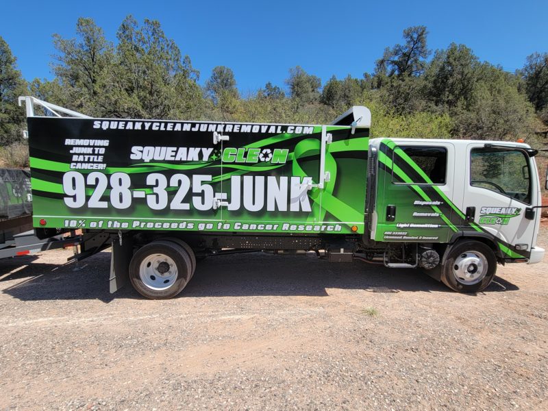 Squeaky Clean Services Junk Removal Truck in Arizona